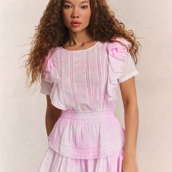 LoveShackFancy Pink Ruffle Dress - Picture 2 of 2
